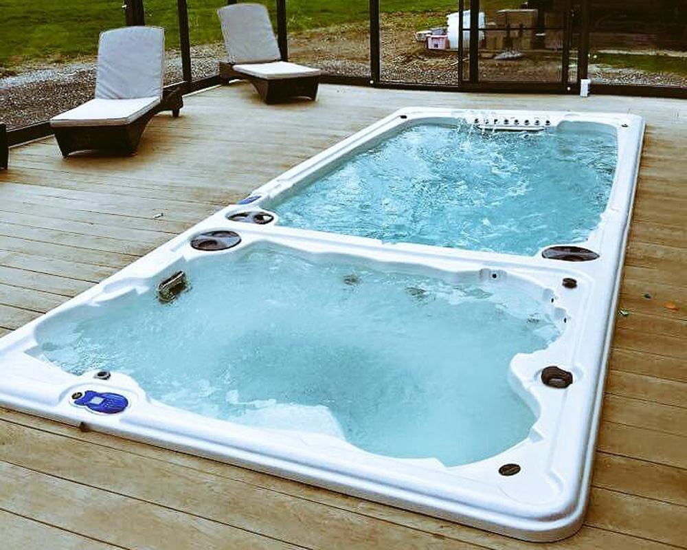 Hydropool Swim Spas at Aqua Quip serving the Puget Sound from Lynwood WA to Puyallup WA.